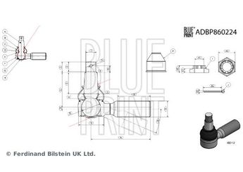 Rotil Alt Sağ veya Sol BLUE PRINT ADBP860224  401609W200 40160-9W200