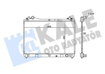 Su Radyatörü  KALE 348645  97KB8K218AG 97KB 8K218 AG 1770066J00 17700-66J00 1770066J20