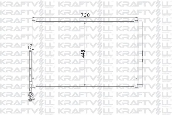 Klima Radyatörü  KRAFTVOLL 08060134