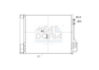 Klima Radyatörü  VALEO 814114  45150000544515000154 A4515000054 A4515000154 4515000054 4515000154