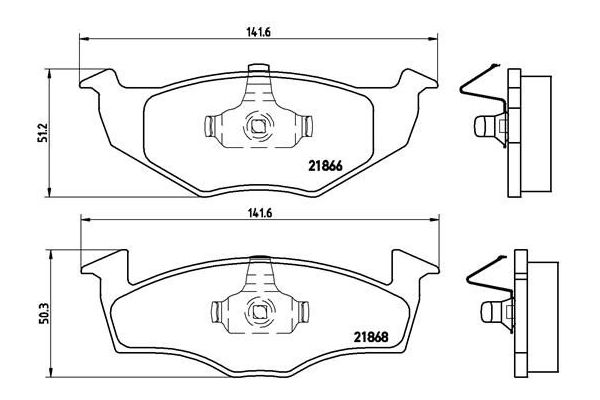 Fren Disk Balata Ön Seat Cordoba Vario (6K5)(09.1997->)  BREMBO P 85 030