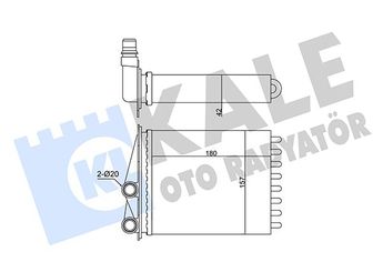 Kalorifer Radyatörü  MGA 81265  7701065763 4432041 93161918