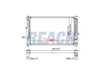 Su Radyatörü  KALE 138500  8D0121251B 7700804240 7701412014