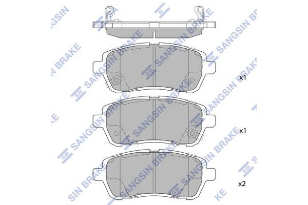 Fren Disk Balata Ön Suzuki Swift (AGZ/AZH/NZ)(2010->)  SANGSIN SP2113