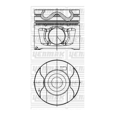 Piston (81.50MM-STD)   KING PISTON 17-6592103