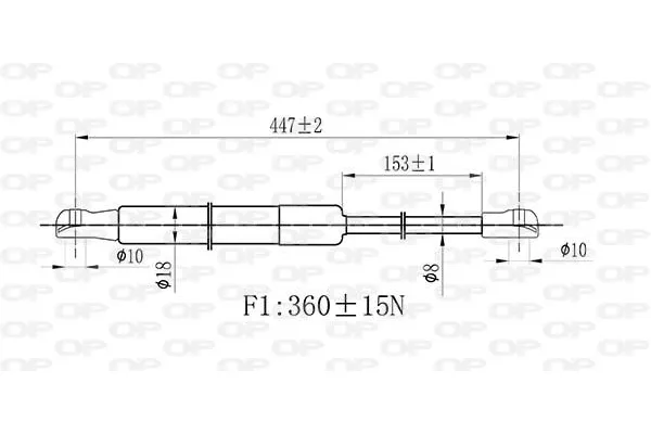 Motor Kaput Amortisörü Sağ veya Sol KRAFTVOLL 09010396