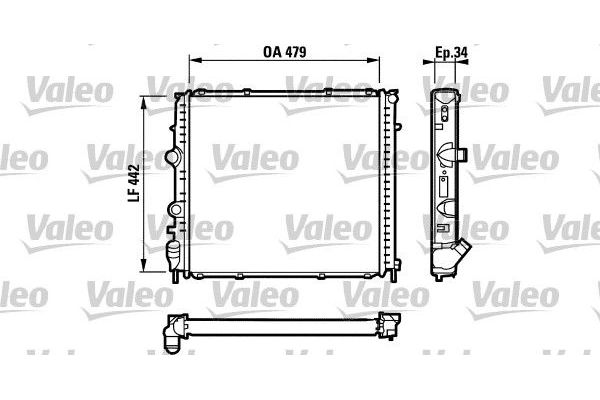 Su Radyatörü  BMW Z4 M Serisi Roadster (E85)(2006->)  VALEO 731910