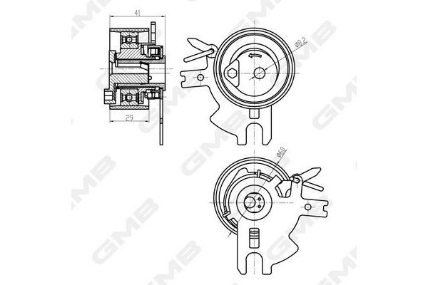 Triger Gergi Rulmanı  Peugeot 308 SW (05.2008->)  GMB GTB0340