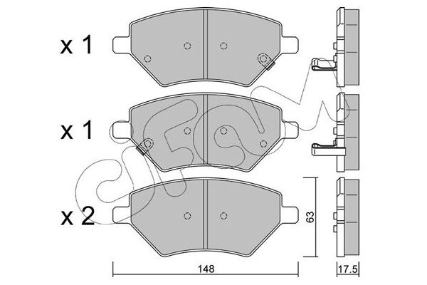 Fren Disk Balata Ön CIFAM 822-1286-0