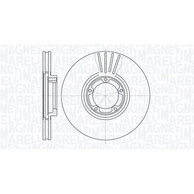 Fren Disk Ayna Ön Sağ ve Sol Ford Transit P.Van Uzun Şasi (EY)(1995->)  MAGNETI MARELLI 361302040340