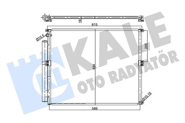 Klima Radyatörü  Toyota Land Cruiser (J12)(2003->)  KALE 357935