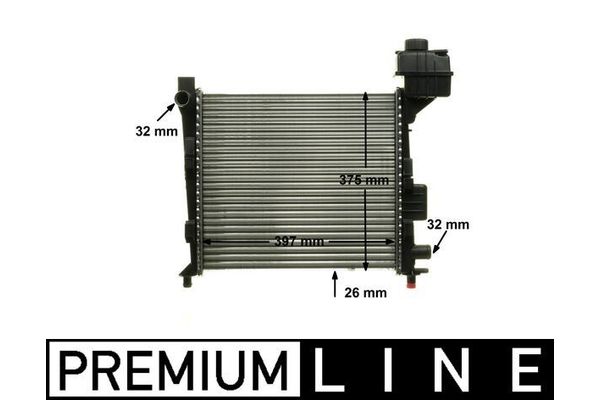Su Radyatörü  Mercedes A -Serisi (BM 168)(05.1997->)  MAHLE CR 322 000P