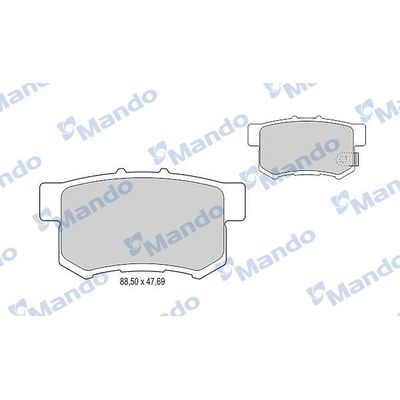 Fren Disk Balata Arka Honda Civic HB (MA/MB)(01.1995->)  MANDO MBF015128