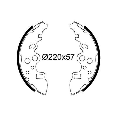 Fren Pabuçlu Balata Arka VALEO 564313