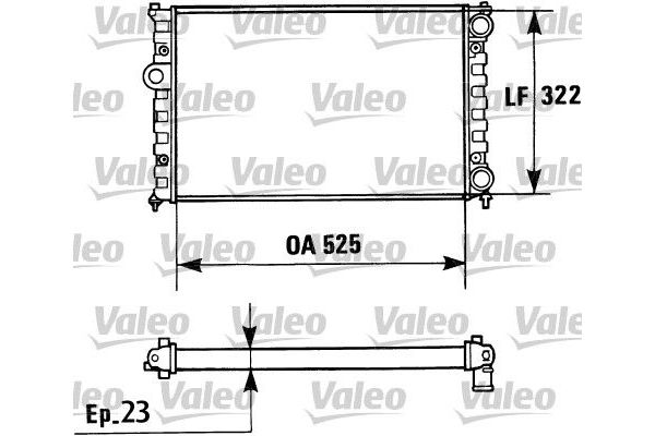 Su Radyatörü  Renault Clio II / (Makyajlı)(B/CB0)(06.2001->)  VALEO 730948