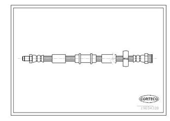 Fren Hortumu Ön Sağ veya Sol CORTECO 19034328  51745843 51759361 51767150