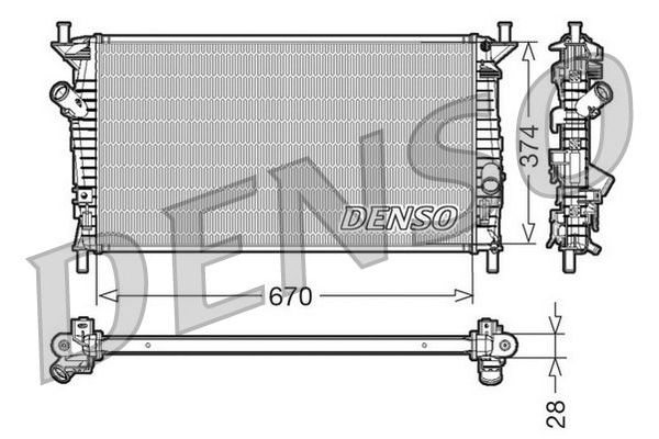 Su Radyatörü  DENSO DRM10074