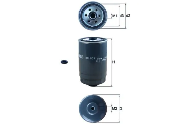 Yakıt Filtresi  Hyundai Grand Santa Fe (NC)(2013->)  MAHLE KC 503D