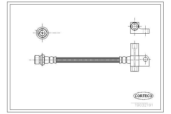 Fren Hortumu Arka Sağ veya Sol EUROCRAFT EU F17160-027