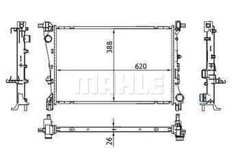 Su Radyatörü  MGA 80498  