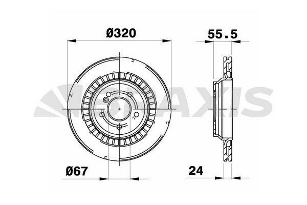 Fren Disk Ayna Arka Sağ ve Sol BRAXIS AE0627