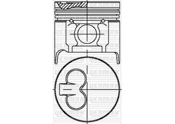 Piston (86.00MM-STD)  YENMAK 31-03986-000  3103986000 R2Y311SA0B R2Y311SB0B R2Y311SBXB
