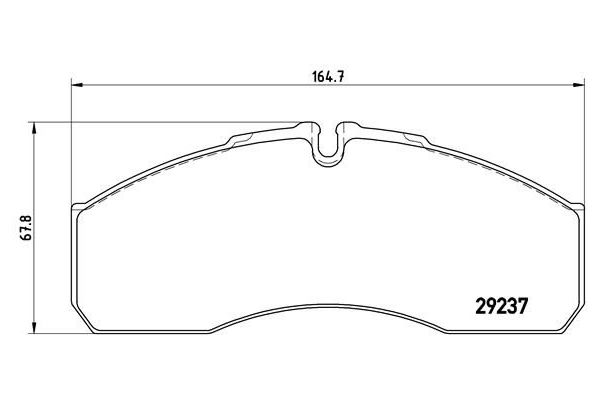 Fren Disk Balata Ön Mercedes Sprinter Kamyonet Çift Kabin (02.2000->)  BREMBO P 50 083