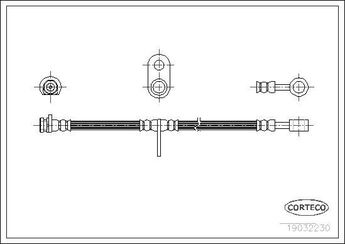 Fren Hortumu Ön Sağ veya Sol OSSCA 00768  GBH90283 SHB100650
