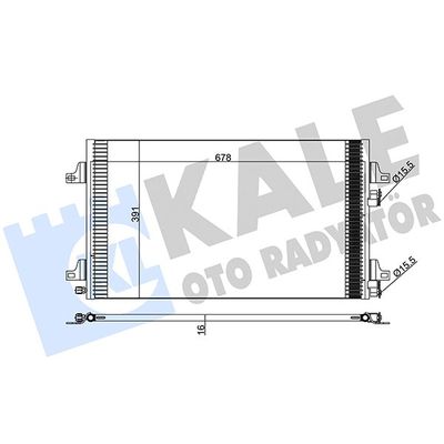 Klima Radyatörü  Renault Vel Satis (BJ0)(02.2002->)  KALE 382600