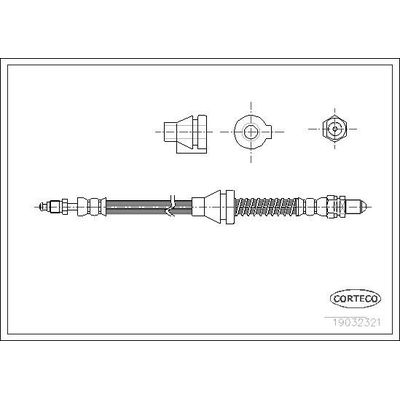 Fren Hortumu Ön Sağ veya Sol Ford Ka (CCQ)(09.1996->)  BRAXIS AH0487