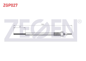 Isıtma Bujisi  ZEGEN ZGP027  367104A000 367104A100 367104A710 367104A00