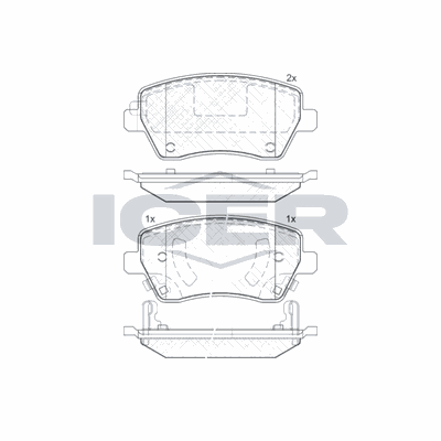 Fren Disk Balata Ön Nissan Micra (K13K/KK)(07.2010->)  AYD 60892A