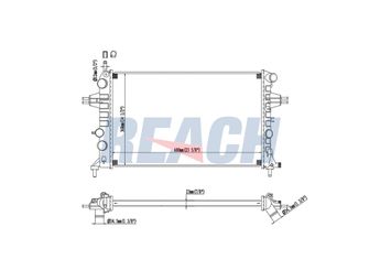 Su Radyatörü  ORİS BFI024026  1300257 1300189 90570728 9119482 9119486 9193265 9202504 93177121 93277988