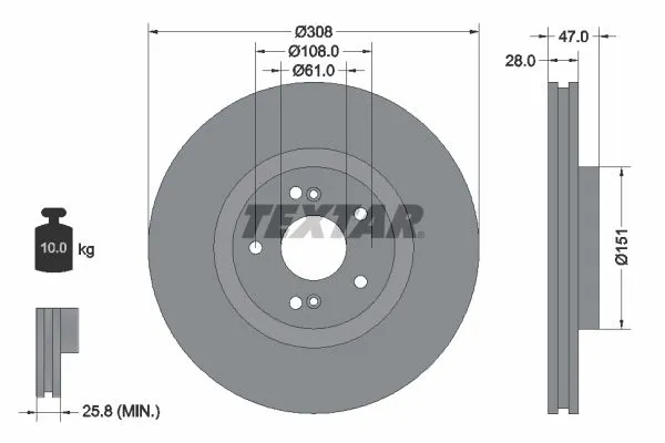 Fren Disk Ayna Ön Sağ ve Sol Renault Espace IV (JK0)(01.2002->)  RENAULT ORJINAL 8201695234