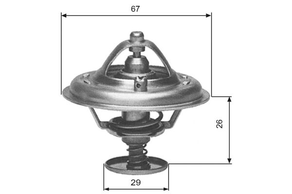 Termostat  BMW 3 Serisi Touring (E36)(1995->)  GATES TH09180G1