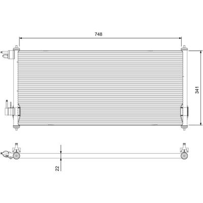Klima Radyatörü  Ford Tourneo Connect (TC7)(2002->)  MADE IN TAIWAN 2T1H19710AC