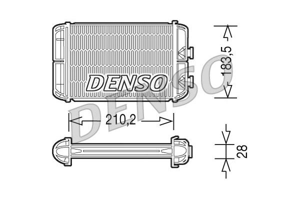 Kalorifer Radyatörü  DENSO DRR20004