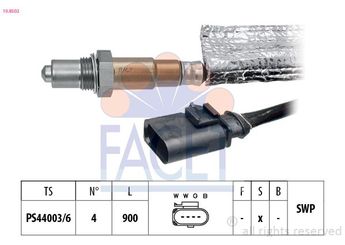 Oksijen (Lambda) Sensörü  FACET 10.8502  4E906262JE 04E 906 262 JE
