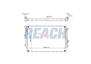 Su Radyatörü  RADISEN RR 65336  5C0121251H 5C0121251K 5C0121251L 1K0121251EE 5K0121251Q