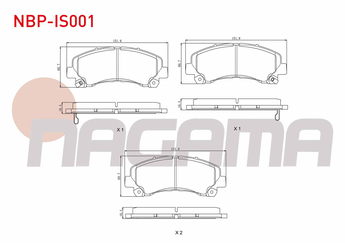 Fren Disk Balata Ön NAGAMA NBP-IS001  
