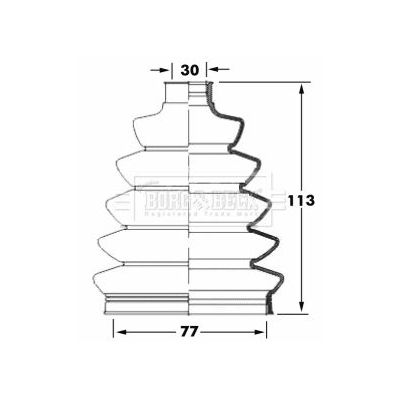 Aks Körüğü Ön Dış Sağ veya Sol Renault Kangoo (F/KW0)(01.2008->)  ANKA 40105004