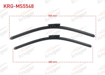 Silecek Süpürgesi Ön  550/480 mm - 22/19 inç KRUGER MS5548  288905401R 288905811R 288900464R 288903211R