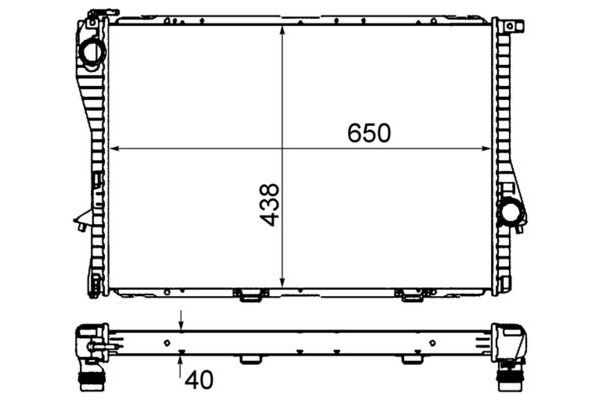 Su Radyatörü  BMW 7 Serisi (E38)(1994->)  MAHLE CR 295 000S