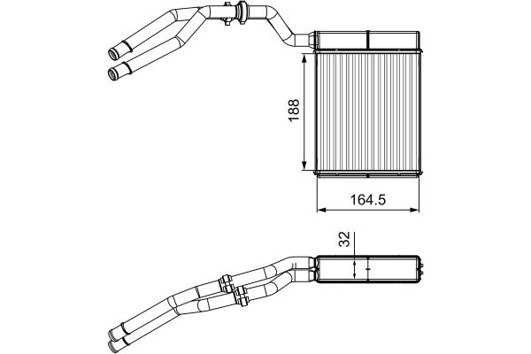 Kalorifer Radyatörü  VALEO 811515