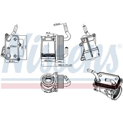 Motor Yağ Soğutucu  Mercedes SLK Roadster (BM 170)(04.1996->)  NISSENS 91317