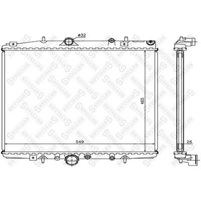 Su Radyatörü  Citroen Jumpy (01.2007->)  KALE 2063011AB