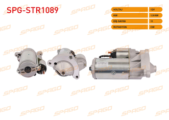Marş Dinamosu  SPAGO STR1089  5802EF 5802Z5 5802Z7 5802EA 5802-EA 5802-EF 5802W7 5802-W7 5802X9 5802-X9 5802Y0 5802-Y0 5802-Z5 5802-Z7 5802Z6P 5802Z7C 9648242180 9655507680 71722353 71786189 9635659780 9647157980 964715980 SU0001A2692 SU0001-A2692