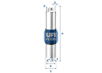 Yakıt Filtresi  UFI 31.847.00  3184700 31.847.00 13321439407 13327512019