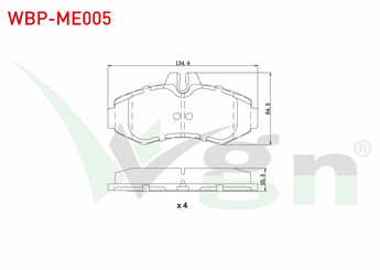 Fren Disk Balata Ön WGN WBP-ME005  
