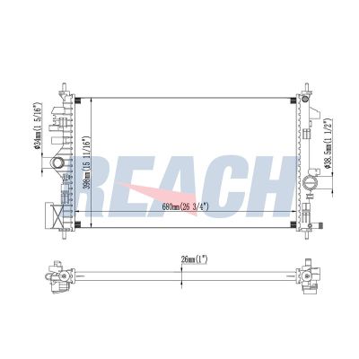 Su Radyatörü  Opel Insignia A Sports Tourer (10.2008->)  OPEL ORJINAL 39086764